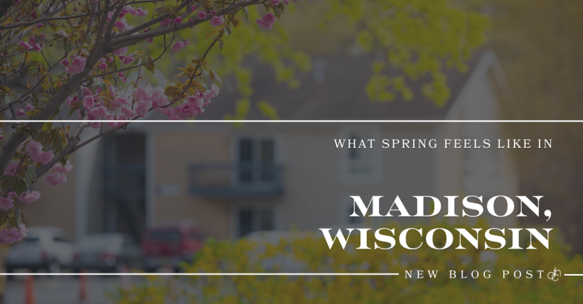 What Spring Feels Like in Madison, Wisconsin.